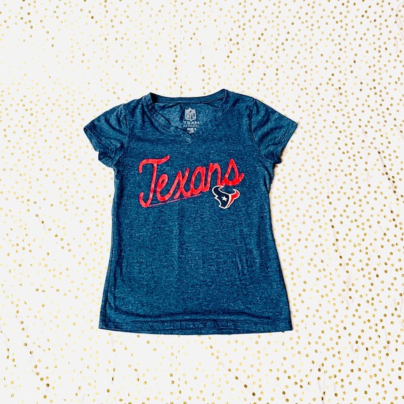 Texans Kids V-Neck Short Sleeve Top - Picture 2 of 4
